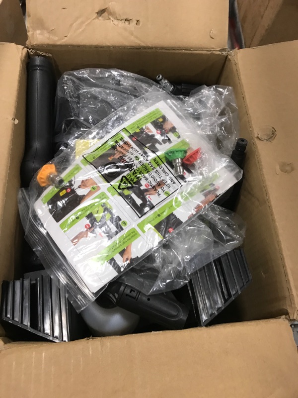 Photo 1 of Electric Pressure Washer, 2.5 GPM Power Washer with 4 Quick Connect Nozzles, High Pressure Cleaning Machine with Foam Cannon for Cars/Fences/Driveways/Patios/Home Cleaning (Green)