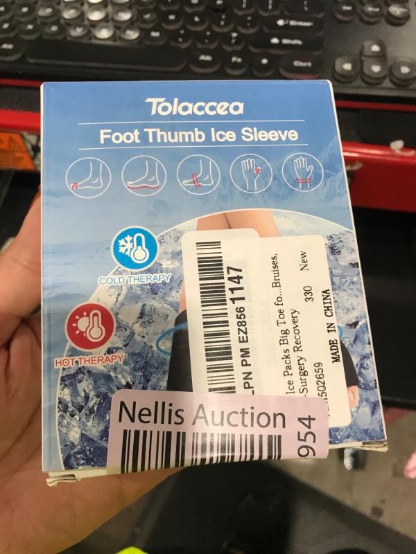Photo 1 of Foot Ice Packs Big Toe for Pain Relief, Flexible Cold Pack for Bunion Relief, Reusable Gel Ice Pack for Hot and Cold Therapies, Ice Pack for Swelling, Sprained, Bruises, Post-Surgery Recovery