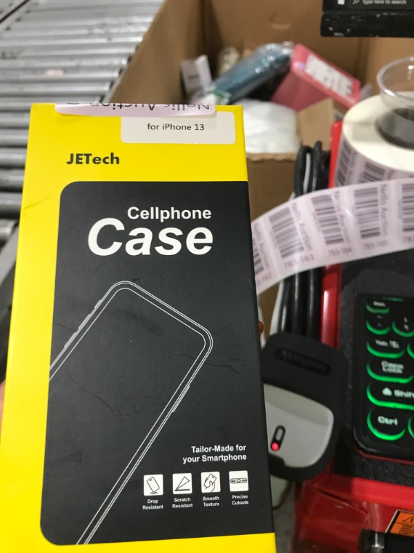 Photo 1 of JETech Case for iPhone 13 6.1-Inch, Non-Yellowing Shockproof Phone Bumper Cover, Anti-Scratch Clear Back (Clear)