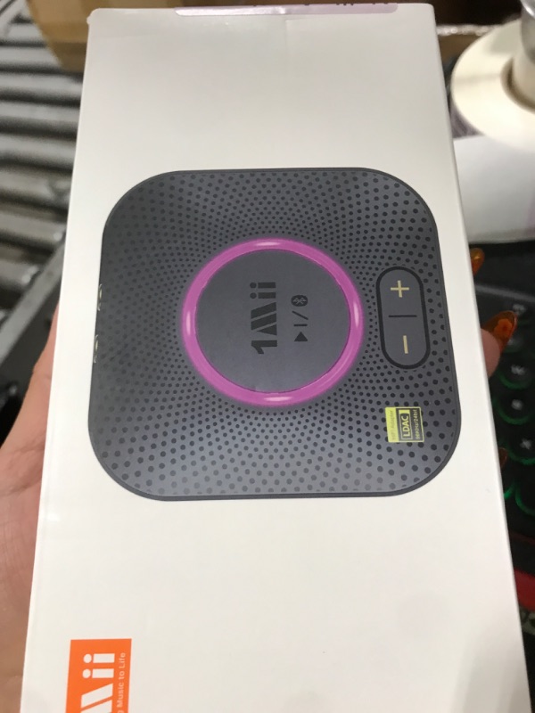 Photo 1 of 1Mii B06S+ Bluetooth 5.2 Receiver, HiFi Bluetooth Audio Adapter w/LDAC, aptx HD & aptx Low Latency, Long Range Hi-Res Audio with Volume Control, 3.5mm & RCA outputs, Easy Setup for Home Stereo System