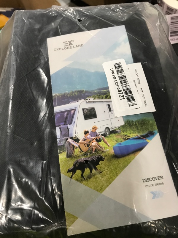Photo 1 of Explore Land Dog Crate Cover Heavy Duty Polyester Pet Kennel Sunshade Universal Fit for 42 inches Wire Cage (Black)