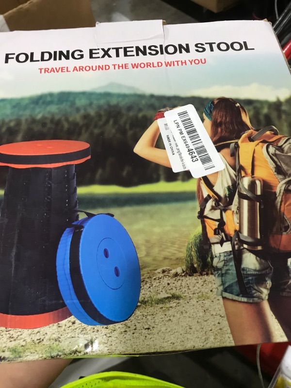 Photo 1 of VOLIXOD Foldable Telescoping Stool Portable, Retractable Stool for Adults, Upgraded Collapsible Folding Seats with Load Capacity 550lbs, Camping Stools for Adults