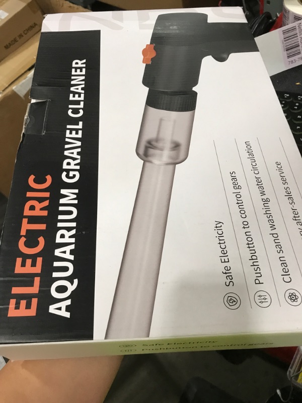 Photo 1 of fishands Electric Aquarium Gravel Cleaner, High Pressure Fish Tank Cleaner with Gravel Vacuum for Aquarium, 6-in-1 Multifunction Aquarium Vacuum Gravel Cleaner & Sand Filter