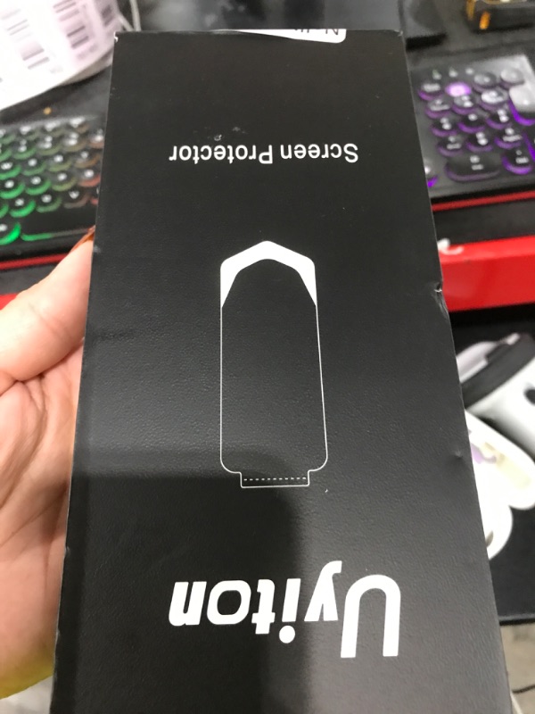 Photo 1 of Uyiton Anti-Blue Light for iPhone 15 Pro Max Screen Protector - Unbreak-Glass Full Coverage Case Friendly Scratch Resistance 9H Tempered Glass Screen Protector for iPhone 15 Pro Max, 2 Pack