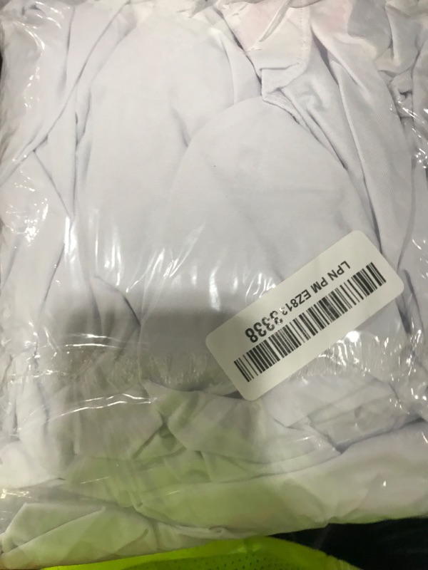 Photo 1 of BDDC Table Skirts for Rectangle Tables 6ft - One-Piece White Tablecloths and Skirt, Wrinkle Resistant Ruffles Elastic Cover for Banquets, Weddings, Events, Parties