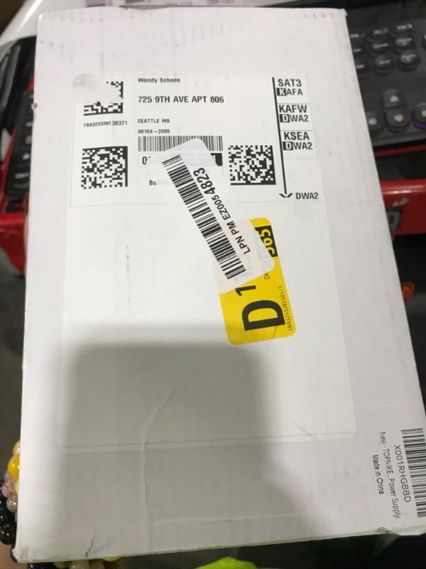 Photo 1 of TOPNIKE LED Sign Standoffs 1"×1", Silver Aluminum, Green LED Standoff Sign Holder, for Glass, Acrylic and Other Transparent Plates, Pack of 4 LED Standoffs with 1 Power Supply.