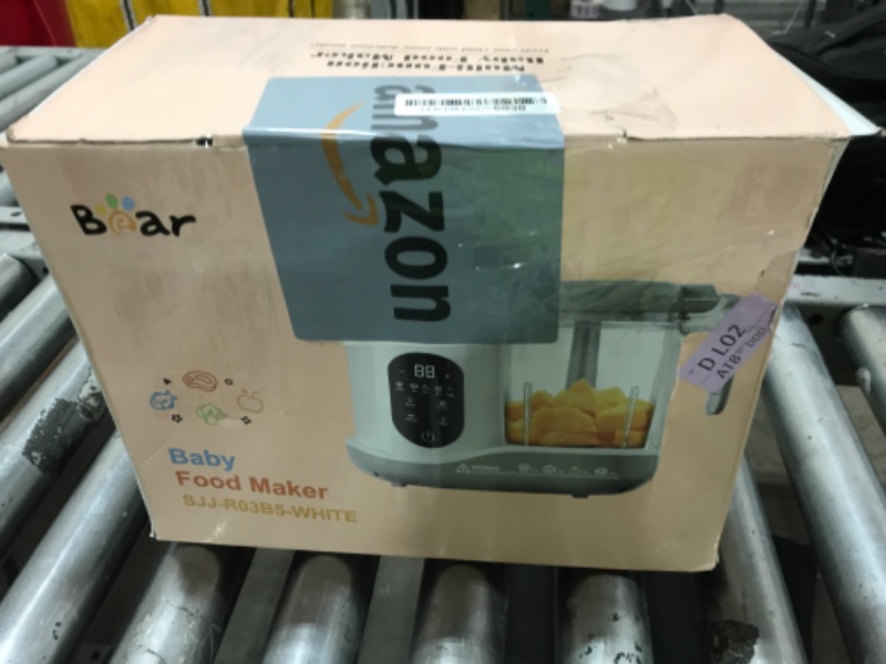 Photo 1 of BEAR 2024 Baby Food Maker | One Step Baby Food Processor Steamer Puree Blender | Auto Cooking & Grinding | Baby Food Puree Maker with Self Cleans | Touch Screen Control, White
