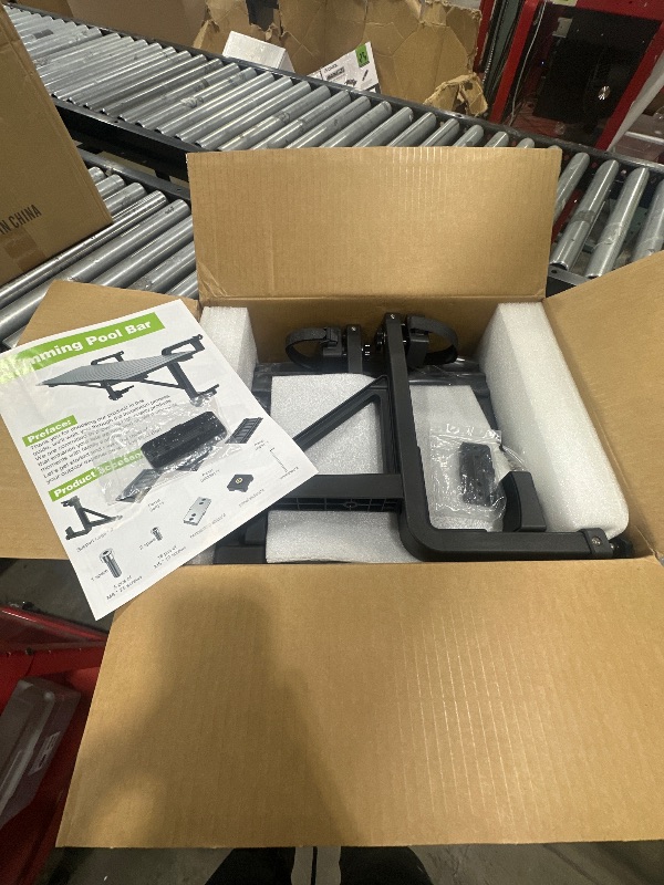 Photo 1 of Balcony Bar Table for Railings, Hyperzoo Outdoor Patio Bar, Heavy-Duty Aluminum 49"×9.6" Balcony Side Table, Holds 110 lbs, Adjustable?Easy Assembly?Fits 3.7" or Less Top Rail?Black?