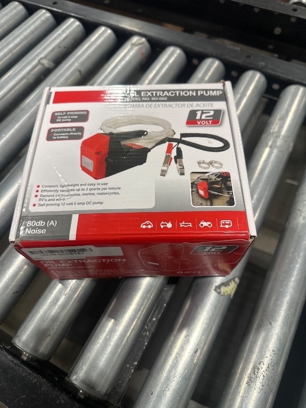 Photo 1 of Oil Pump, 12V 60W Oil Extractor, Transfer Pump for Oil Change, Electric Transfer Oil Pump from Cars, Motorcycles, RVs, Boats
