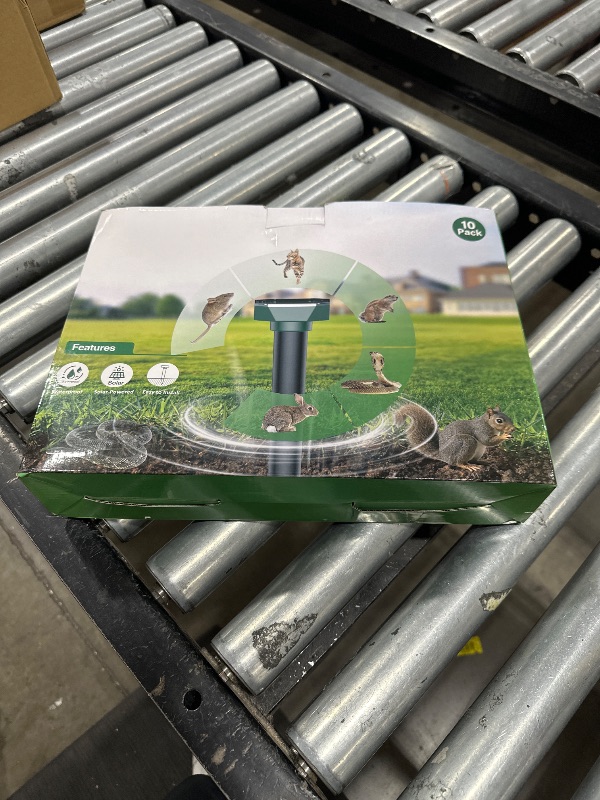 Photo 1 of Snake & Mole & Rabbit & Skunk Repellent Solar Powered, Ultrasonic Deterrent, IP65 Waterproof, 2025 Upgraded Gopher Groundhog Rodent Chipmunk Raccoon and Vole Repellent for Lawn & Garden, 10 Pack