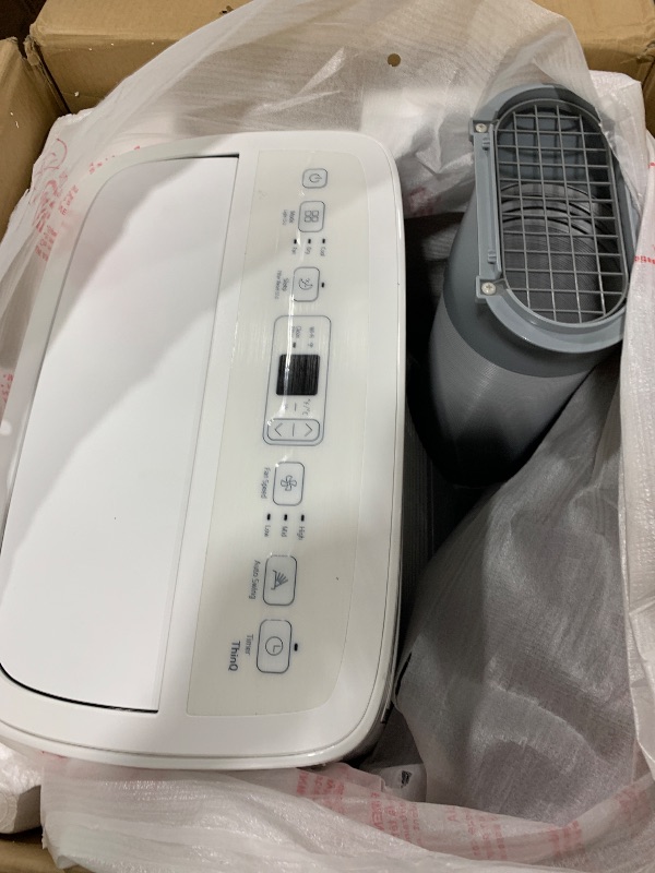 Photo 1 of LG 10000 BTU SACC(14000 ASHRAE) Portable Air Conditioners with Dual Inverter Cools 450 Sqft Ultra Quiet & Easy Install WiFi App Medium & Large Room Air Conditioner AC Unit Home White LP1022FVSM