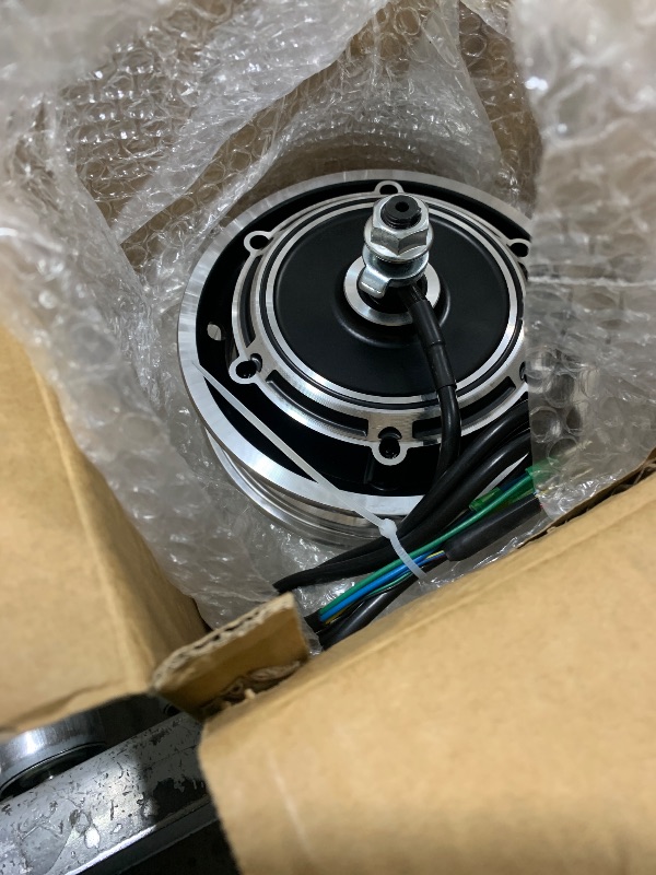 Photo 1 of 10 Inch Electric Scooter HUB Motor, 48V 1000W Noiseless Electric Brushless Disc Brake Hub Motor Aluminum Alloy Wheel Hub Motor for Electric Bikes, Electric Scooters, Folding