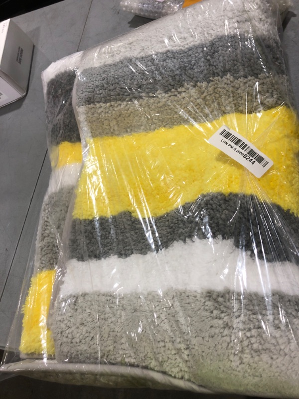 Photo 1 of MIULEE Yellow Bathroom Rug, 24 x 36 Inches Bath Mat with Thick Absorbent Microfiber and Non Slip Back for Bathroom Floor Tub Shower, Machine Washble