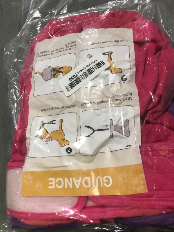 Photo 1 of 3 Pack Avont Washable Female Dog Diaper with Suspender, Reusable Girl Doggie Diapers for Small Medium Large Doggy in Heat Cycle Period Incontinence -XL