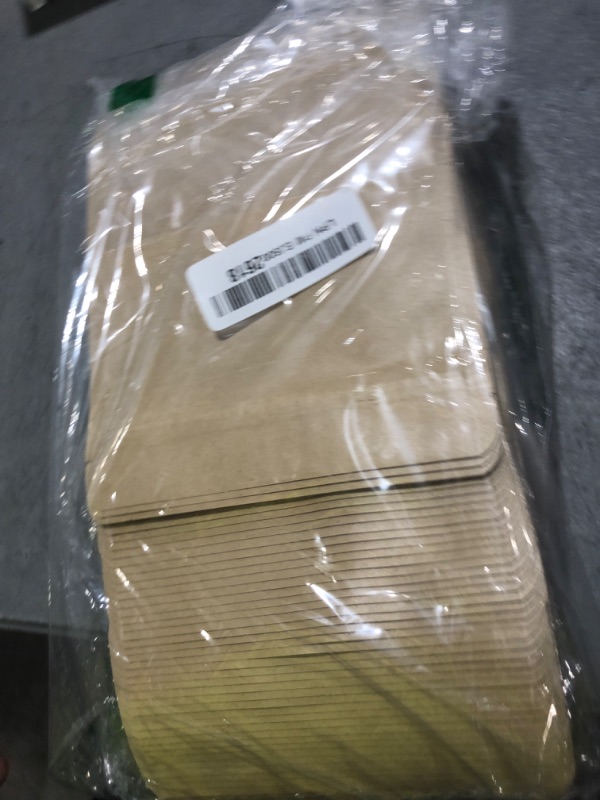 Photo 1 of Songio packing 100PCS Resealable Bags for Food Storage, Self Stand Treat Bag Reusable for Candy, Cookie, Kraft Paper Bags with Window, Heat Seal Paper Bags for Small Business(5.5" X 7.9")