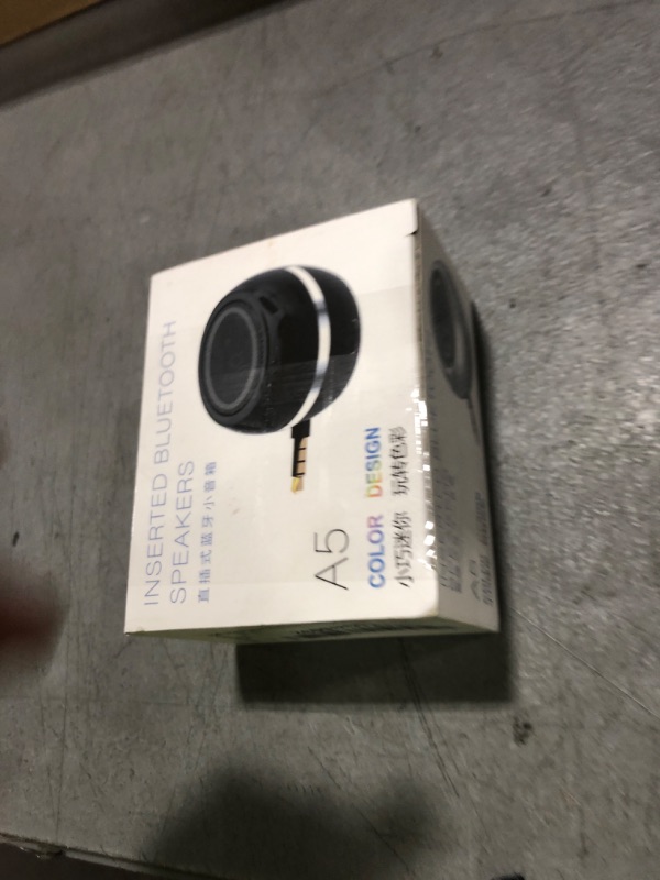 Photo 1 of Mini Speaker with 3.5mm Aux Input Jack, 3W Loud Portable Speaker for iPhone iPod iPad Cellphone Tablet Laptop, with USB Rechargeable Battery, Gift Choice for Kids, Silver