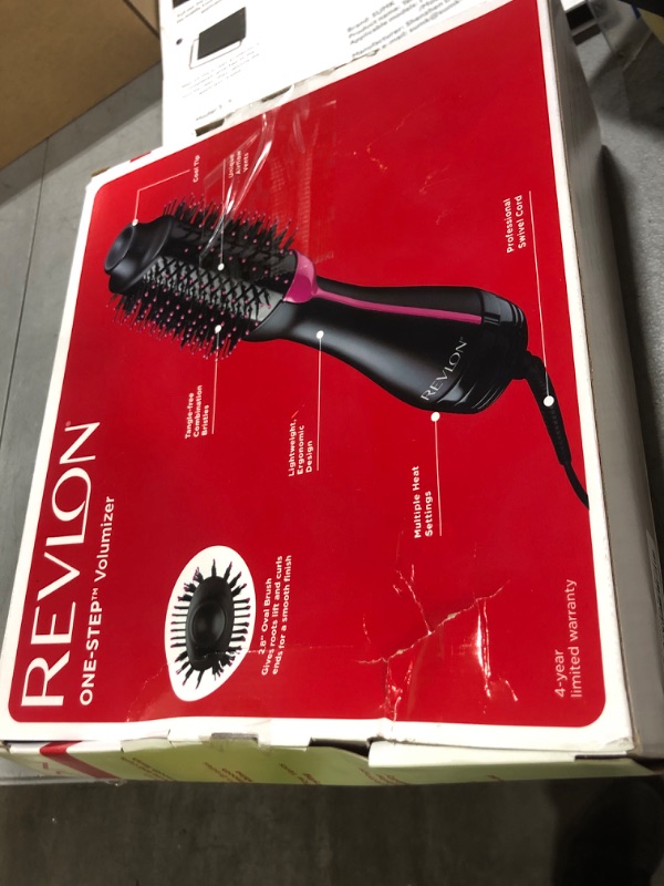Photo 1 of REVLON One-Step Volumizer Hair Dryer and Styler – Easy Salon-Style Blowouts – Less Frizz, More Shine, and Reduced Heat Damage, for All Hair Types and Lengths (Black)
