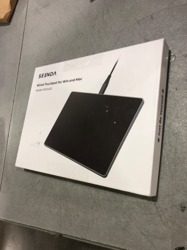 Photo 1 of seenda Trackpad, Upgrade Smooth Glass Surface with Multi-Touch, Aluminum Slim USB Wired Win/Mac Touchpad with High Precision Navigation for Windows 10/11 Computer and iMac, MacBook Air/Pro
