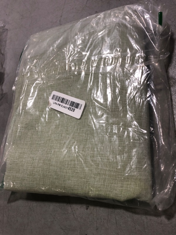 Photo 1 of Softalker Linen Textured Rectangle Tablecloth, Waterproof Wipeable Farmhouse Burlap Table Cloth, Stain Resistant Table Covers for Kitchen Dining Holiday Party (60 x 104, Sage Green)