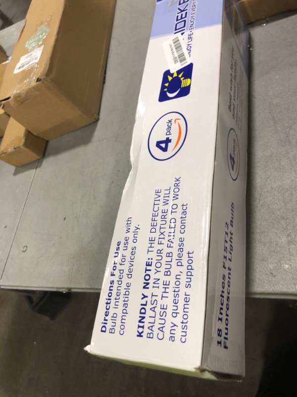 Photo 1 of F15T12-CW Cool White 15 Watt Light Bulbs, T12 15 Watt Fluorescent Bulb 18 Inches, Cool White G13 Cap 825 Lumens 4 Pack