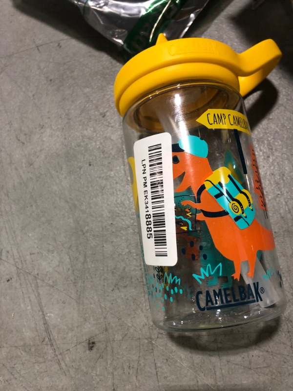 Photo 1 of CamelBak Kids Eddy+ Bite Valve Straw Tritan Renew Water Bottle Dino Summer, 14oz