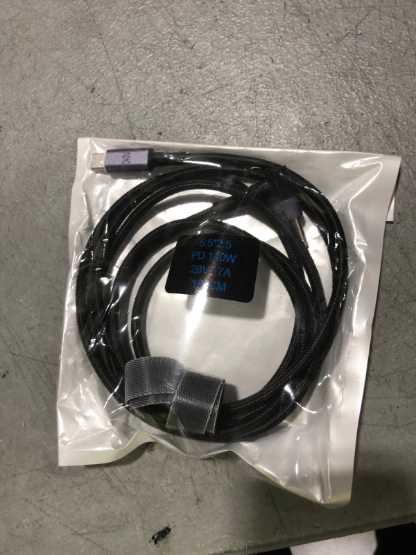 Photo 1 of Cablecc USB-C Type C Input to DC 20V 5.5 * 2.5mm Output Power 100W 135W 140W 65W PD Charge Cable for Laptop