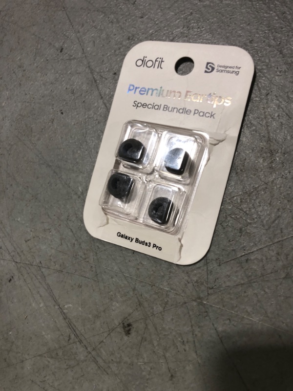 Photo 1 of Premium Multi-Flange Eartips for Galaxy Buds3 Pro (Black, Medium) – Always Fits, Never Slips