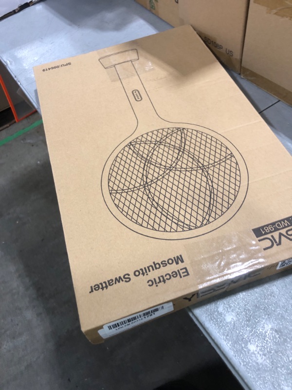 Photo 1 of YISSVIC Electric Fly Swatter Bug Zapper Racket Dual Modes Mosquito Killer with Purple Mosquito Light Rechargeable for Indoor Home Office Backyard Patio Camping