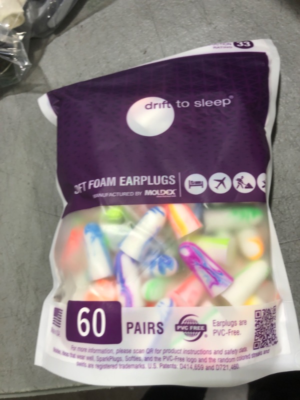 Photo 1 of MOLDEX Soft Foam Ear Plugs - 33dB Highest NRR Made in USA (Multicolor, 60 Pair)