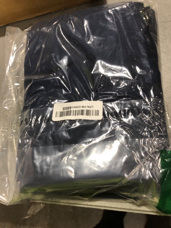 Photo 1 of 100% Egyptian Cotton Queen Pillow Protectors Set of 4, 400 Thread Count Sateen Weave Cooling Pillowcase, Easy Care Zippered Style Pillow Covers (4 Pack, Navy Blue,Queen)
