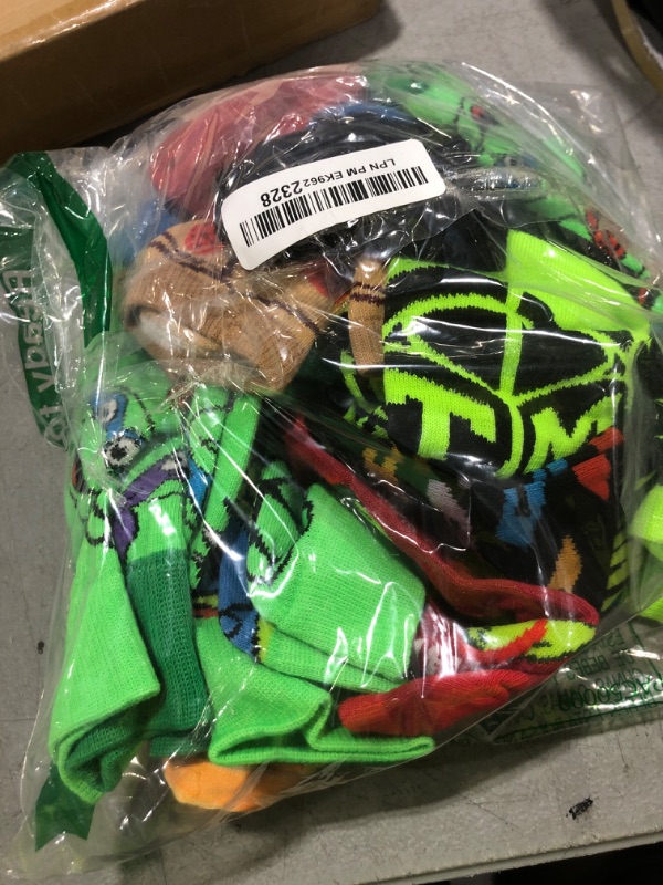 Photo 1 of Bioworld Teenage Mutant Ninja Turtles 12 Days of Socks Ankle and Crew Character Socks 12 Pair Designs Box Set