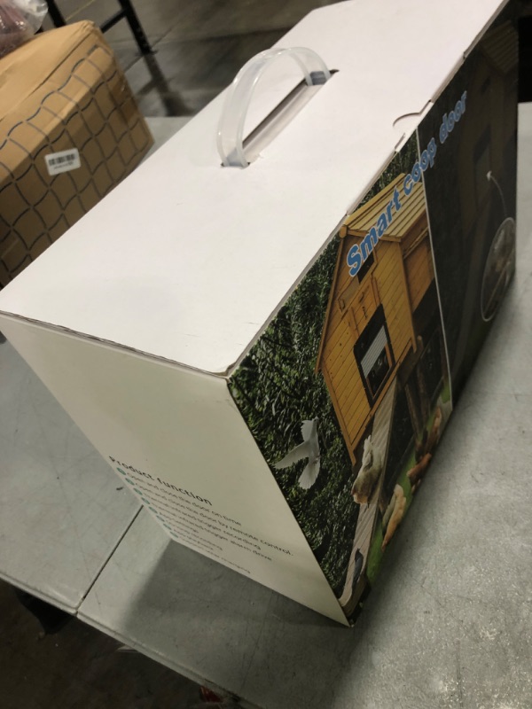 Photo 1 of AiMQnLe Automatic Chicken Coop Door with HD 1080P Camera - Solar Powered Chicken Door with 5000mA Battery Storage, Remote Control, APP Control, Timer (Black1)