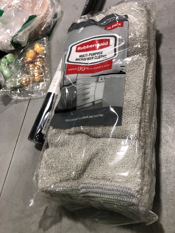 Photo 1 of Rubbermaid Microfiber Cloth Towels 24 Pack 14"x14" Non-Scratch Reusable/Washable for Cleaning/Wiping/Polishing for Home/Kitchen/Car