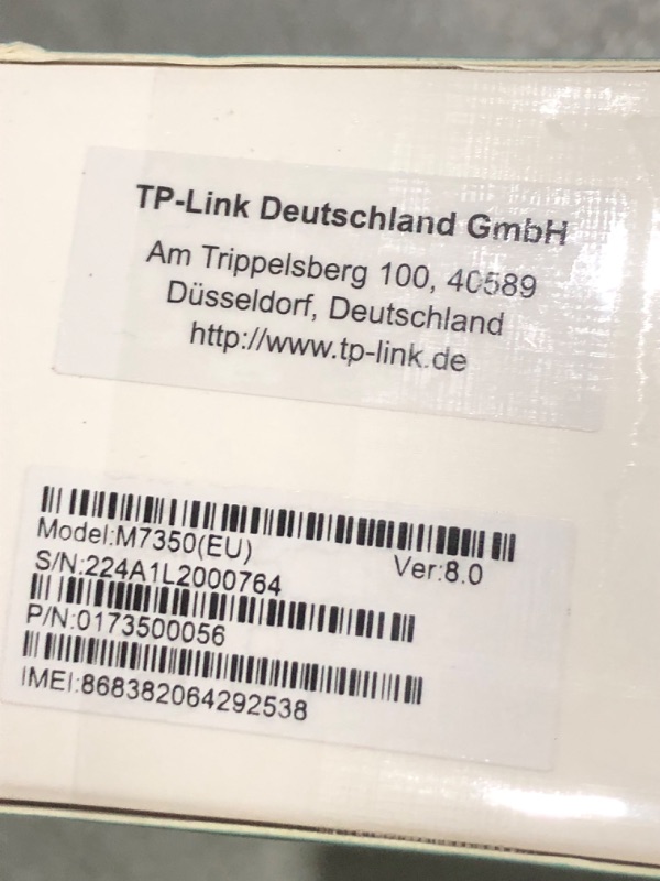 Photo 1 of TP-LINK M7350 - Hotspot móvel - 4G LTE - 150 Mbps - 802.11n