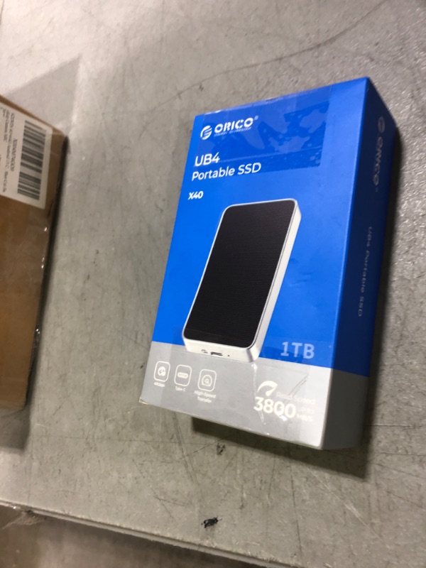 Photo 1 of ORICO 1TB USB4.0 External SSD 3800MB/s(40Gbps) - Ultra-Fast Portable NVMe SSD, Compatible with Thunderbolt 3/4, Fanless Aluminum Design for Photographers, Video Editors X40