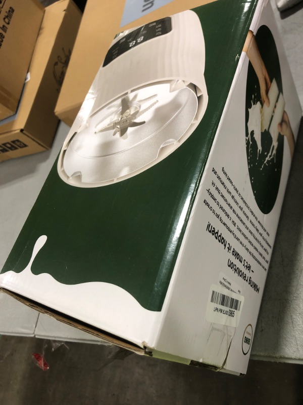 Photo 1 of Upgraded 20OZ Nut Milk Maker Machine - Multi-Functional Automatic Almond with 10 Blades, Plant-Based, Oat, Soy, and Dairy Free Beverages 12 Hours Timer/Auto-clean/Room Temp/Keep Warm/Boil, White