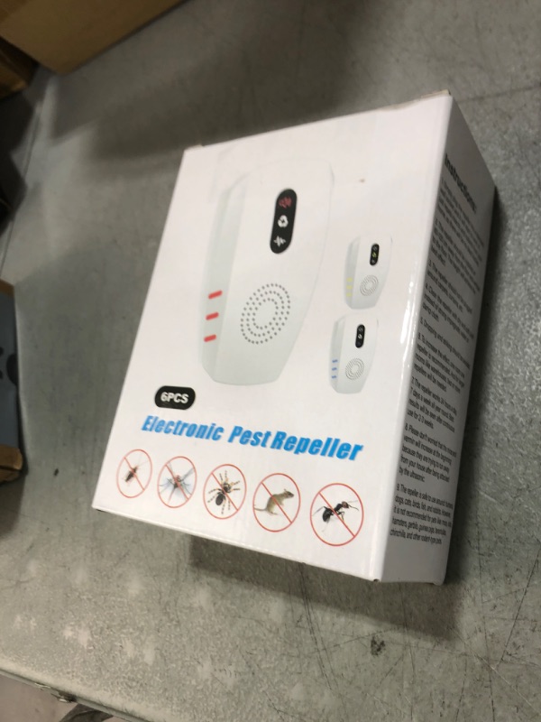 Photo 1 of 2025 Upgraded Ultrasonic Pest Repellent Indoor Insect Repeller, Pest Control, Repellent Roach, Mouse, Bugs, Mosquito, Mice, Spider, Ant, Rodent Repellent Ultrasonic Plug in, 3 Mode Switching, 6 Packs