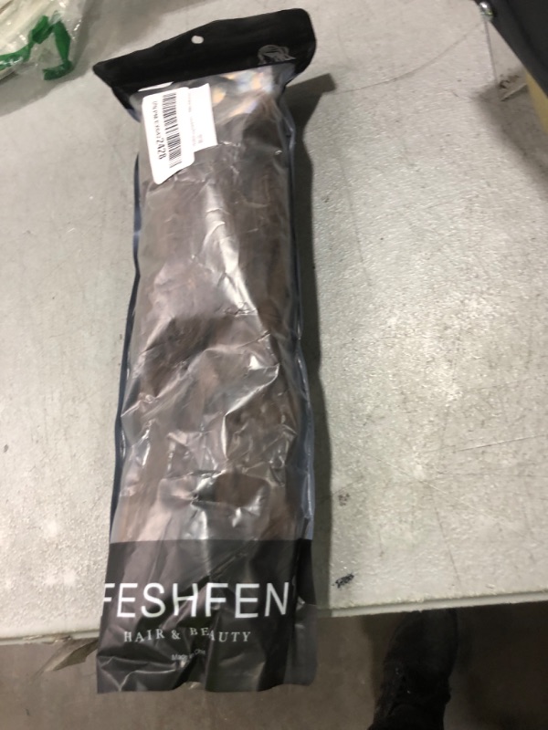 Photo 1 of FESHFEN Ponytail Extensions - 26 inch Drawstring Long Curly Wavy Clip in Ponytails Synthetic Hair Piece Pony Tail Hairpieces for Women, Brown