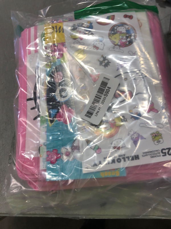 Photo 1 of Hello Kitty Party Favor Bag Set - Bundle with 12 Reusable Hello Kitty Totes, Tattoos, Stickers and More | Birthday Party Supplies
