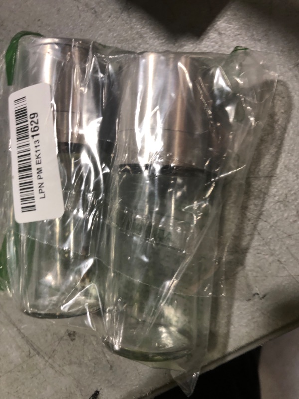 Photo 1 of Gulex® Salt and Pepper Grinder Set, Pepper Mill, Sea Salt Shaker Grinder Refillable, Adjustable Coarseness, Stainless Steel with Ceramic Rotor(Seasoning not included)
