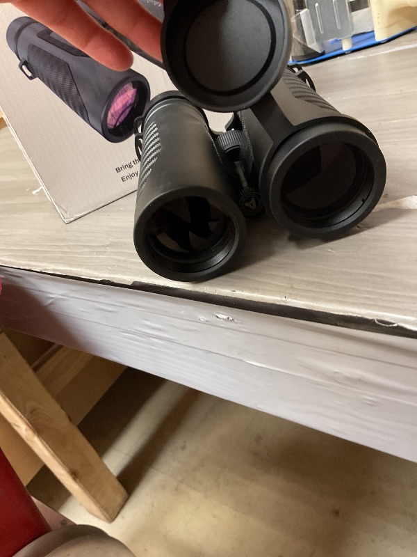 Photo 1 of 12x42 HD Binoculars for Adults High Powered with Phone Adapter and Tripod, Super Bright BAK4 Prism Waterproof Binoculars for Bird Watching Hunting Hiking Safari Travel Sports