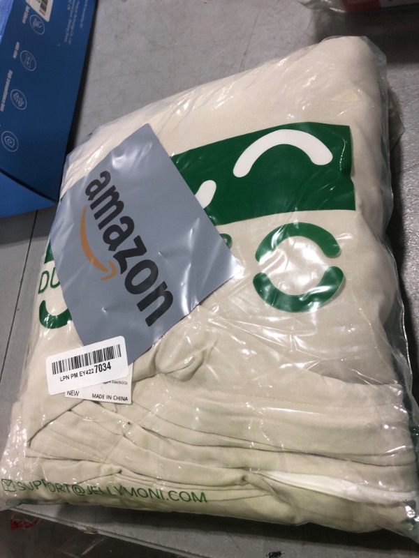 Photo 1 of JELLYMONI Cotton Duvet Cover Cal King Size - Light Khaki Comforter Cover with Button 100% Washed Cotton 3PCS Breathable Soft Solid Bedding Set Duvet Cover 104×98in & 2 Pillowcases (NO Comforter)