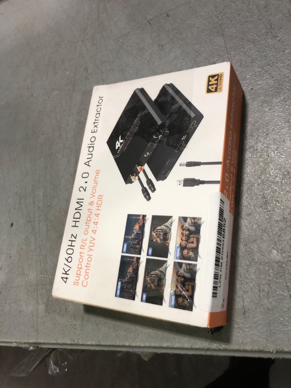 Photo 1 of Tendak HDMI Audio Extractor, 4K HDMI to Optical SPDIF + 3.5mm Stereo + RCA L/R Audio Adapter Converter with Volume Control Support 4K@60Hz HDCP 2.2 HDR 3D YUV 4:4:4