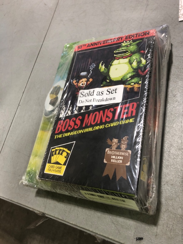Photo 1 of Boss Monster 10th Anniversary Edition and Empire's End Bundle and Two Treasure Chest Buttons