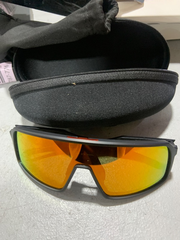 Photo 1 of Oakley Men's OO9406A Sutro Low Bridge Fit Rectangular Sunglasses, Matte Black/Prizm Ruby, 37 mm