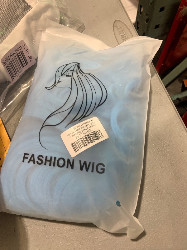 Photo 1 of Akstore 28 inch Fashion Wigs Long Wavy Curly Hair Cosplay Wig (Light Blue)