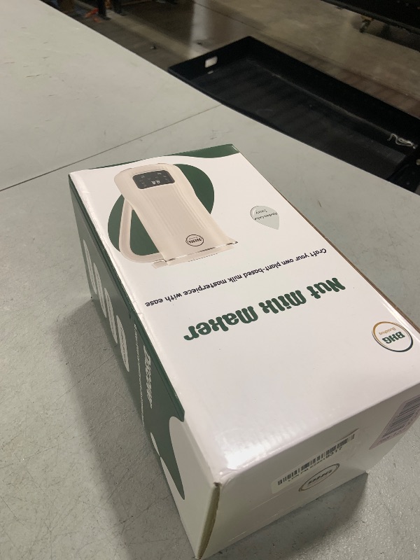 Photo 1 of Upgraded 20OZ Nut Milk Maker Machine - Multi-Functional Automatic Almond with 10 Blades, Plant-Based, Oat, Soy, and Dairy Free Beverages 12 Hours Timer/Auto-clean/Room Temp/Keep Warm/Boil, White