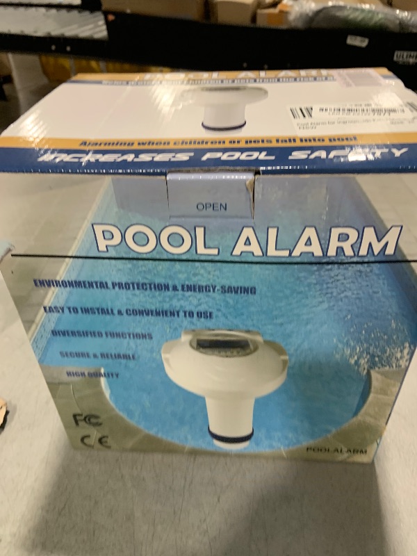 Photo 1 of Pool Alarm for Inground & Above Ground Pools Wireless Connection, Water Motion Sensor Swimming Pool Immersion Safety Alarms Detector Battery Powered with Remote Receiver for Kids Pets FCC-Compliant