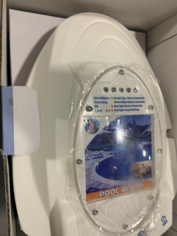 Photo 1 of Pool Alarm for Inground & Above Ground Pools Wireless Connection, Water Motion Sensor Swimming Pool Immersion Safety Alarms Detector Battery Powered with Remote Receiver for Kids Pets FCC-Compliant