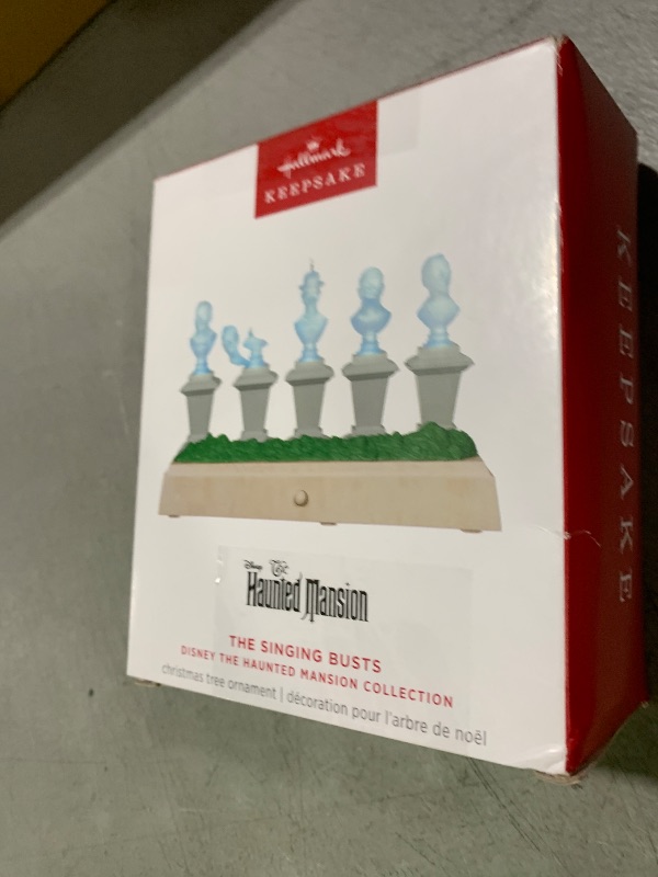 Photo 1 of Hallmark Keepsake Christmas Ornament, Disney The Haunted Mansion Collection The Singing Busts With Light and Sound, Gifts for Disney Fans